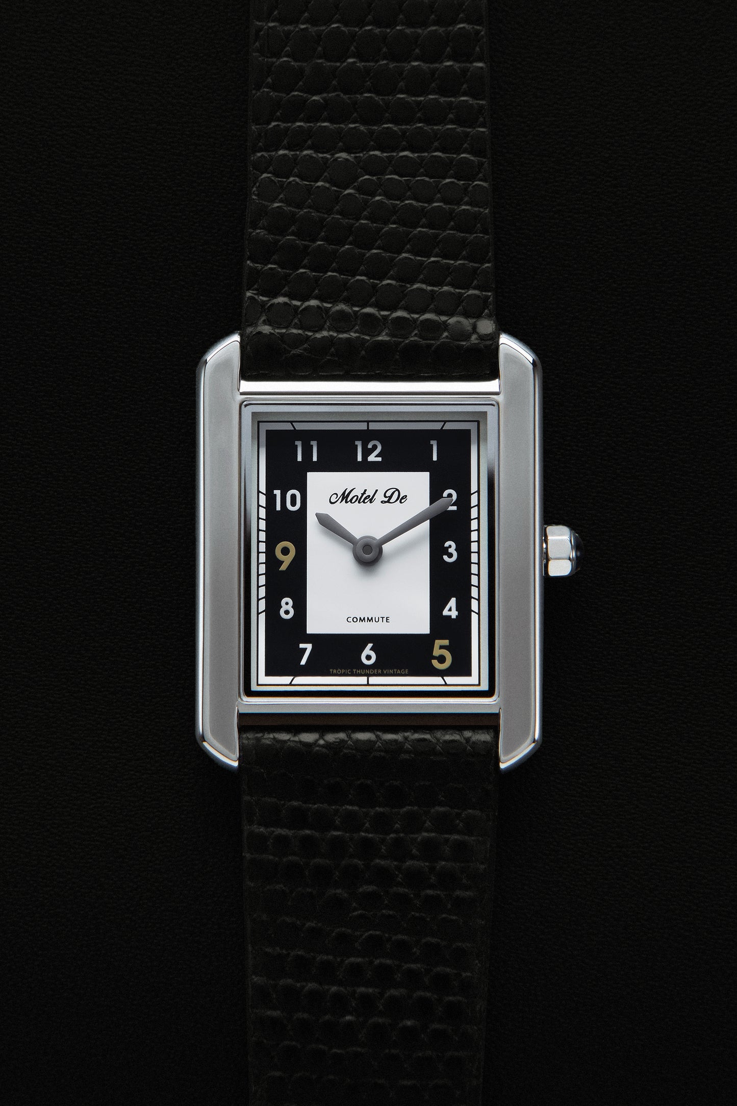 Motel De Commute Black Tuxedo Silver