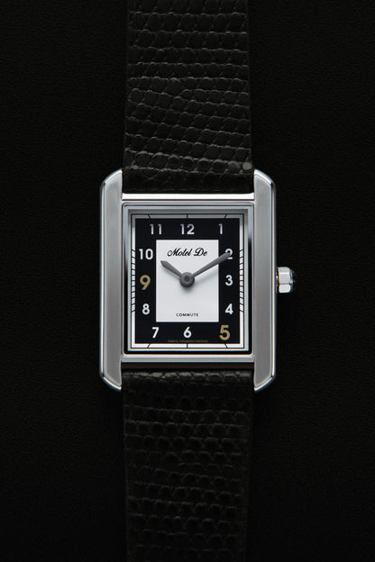 Motel De Commute Black Tuxedo Silver