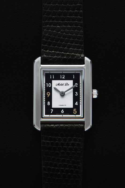 Motel De Commute Black Tuxedo Silver