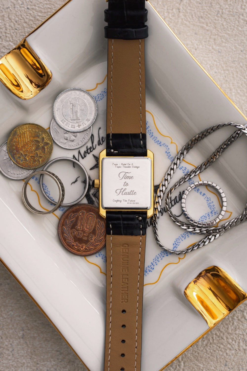 Motel De Tropic Watch - Commute Gold / Ready Stock