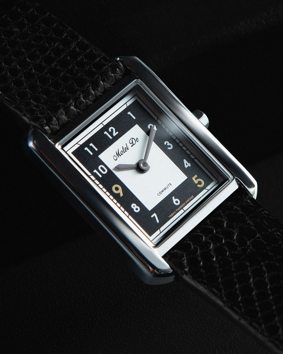 Motel De Commute Black Tuxedo Silver